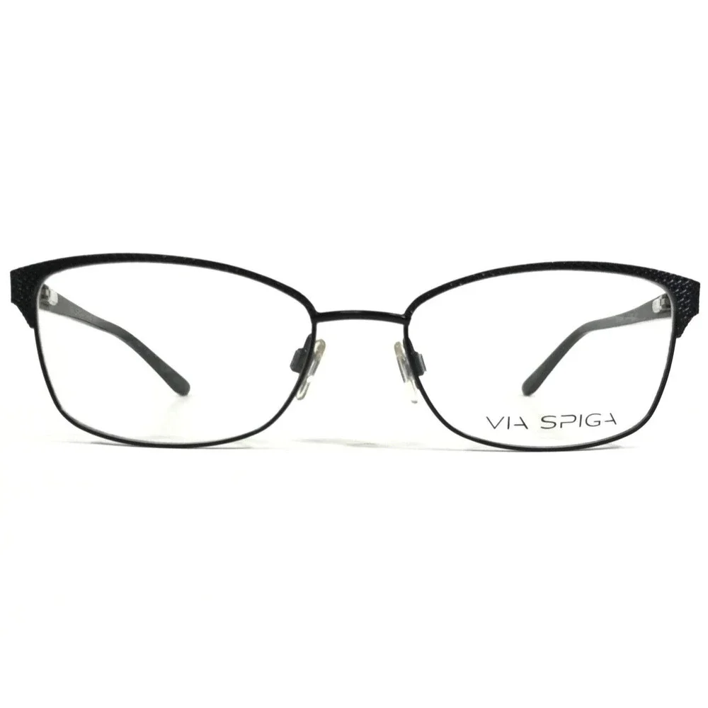 Via Spiga Eyeglasses Frames Maurizia 500 ZYLOWARE Black Green 53-17-135